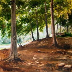 Hayedo - Acuarela / Watercolour - © Lucía Gómez Serra