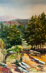 Prado de Santa Lucía - Acuarela / Watercolour - © Lucía Gómez Serra